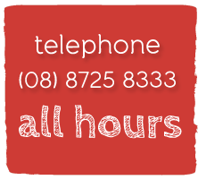 telephone (08) 8725 8333 all hours