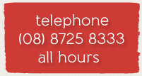 telephone 08 8725 8333 all hours